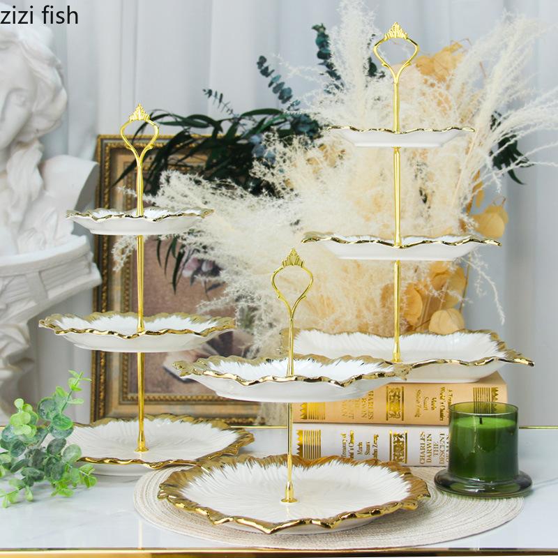 Golden Edged Ceramic Dining Plate Western Steak Plate Sushi Plates Dessert Bowl Sashimi Plates Fruit Dish Salad Bowl Soup Bowls