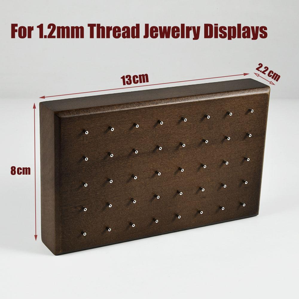 1PC Wood Piercing Jewelry Display Flower Heart Shape Cases Stand Earring Belly Lip Tongue Body Piercing Jewelry Solid Wood Stand