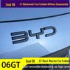 Черная накладка на передний значок для BYD Tang, Han, Song, Qin, Yuan, Seal DMi, Seagull EV — Простая установка, Разборка не требуется