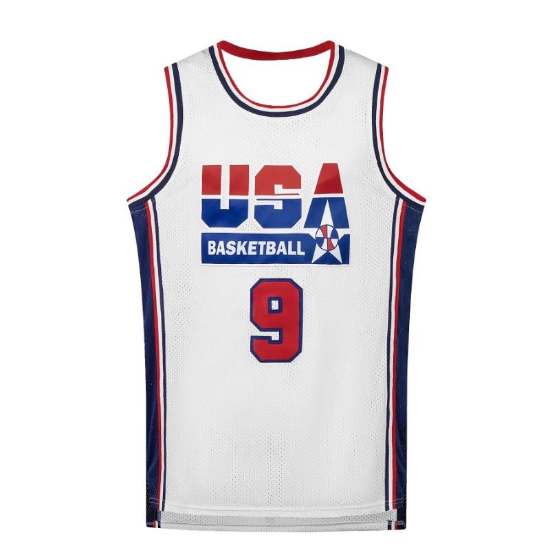 Chicago Print Basketball Jersey Sleeveless Breathable Retro Striped Sports Shirt Basketball Uniform