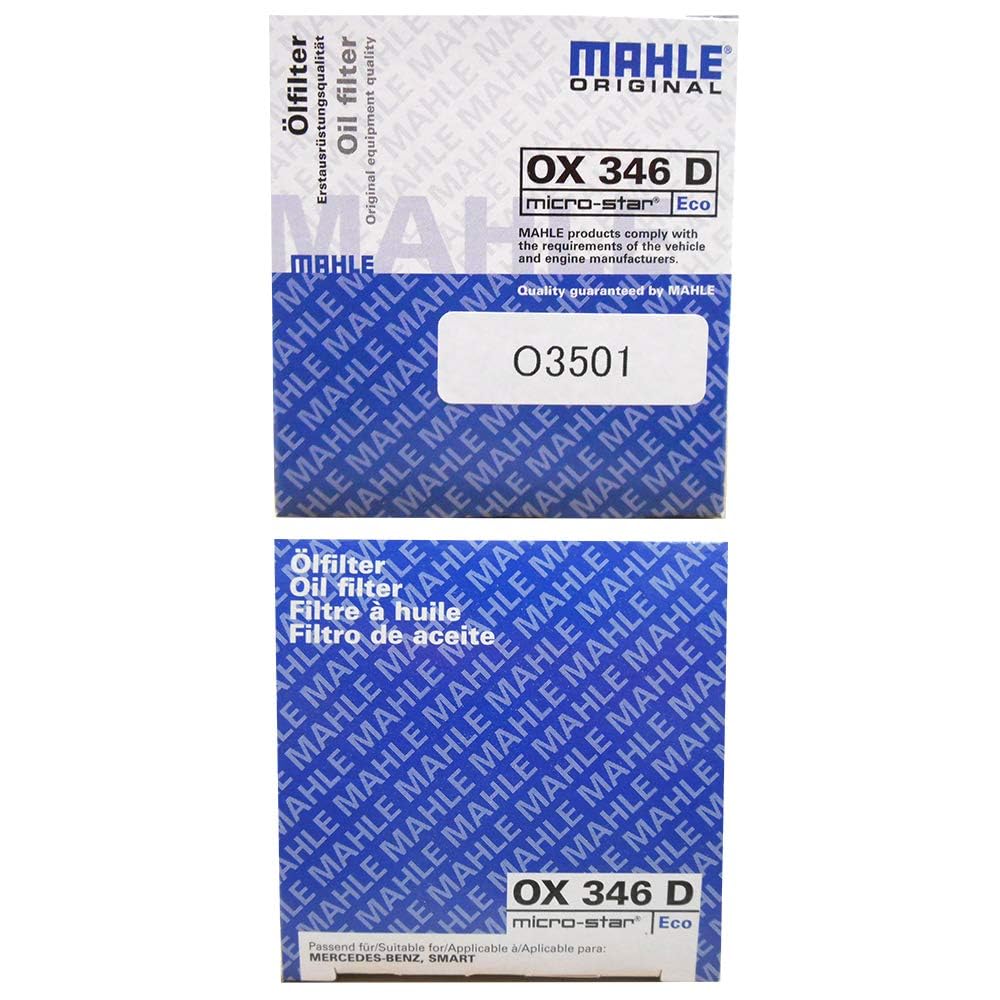 MAHLE Filter Element Smart for Two K Cabrio Coupe Crossblade Roadster C450