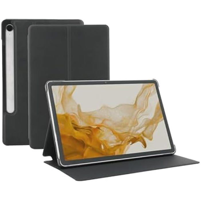 Etui Folio - MOBILIS - Galaxy Tab S9 FE - Noir - Matériaux recyclés - Résistant aux chocs