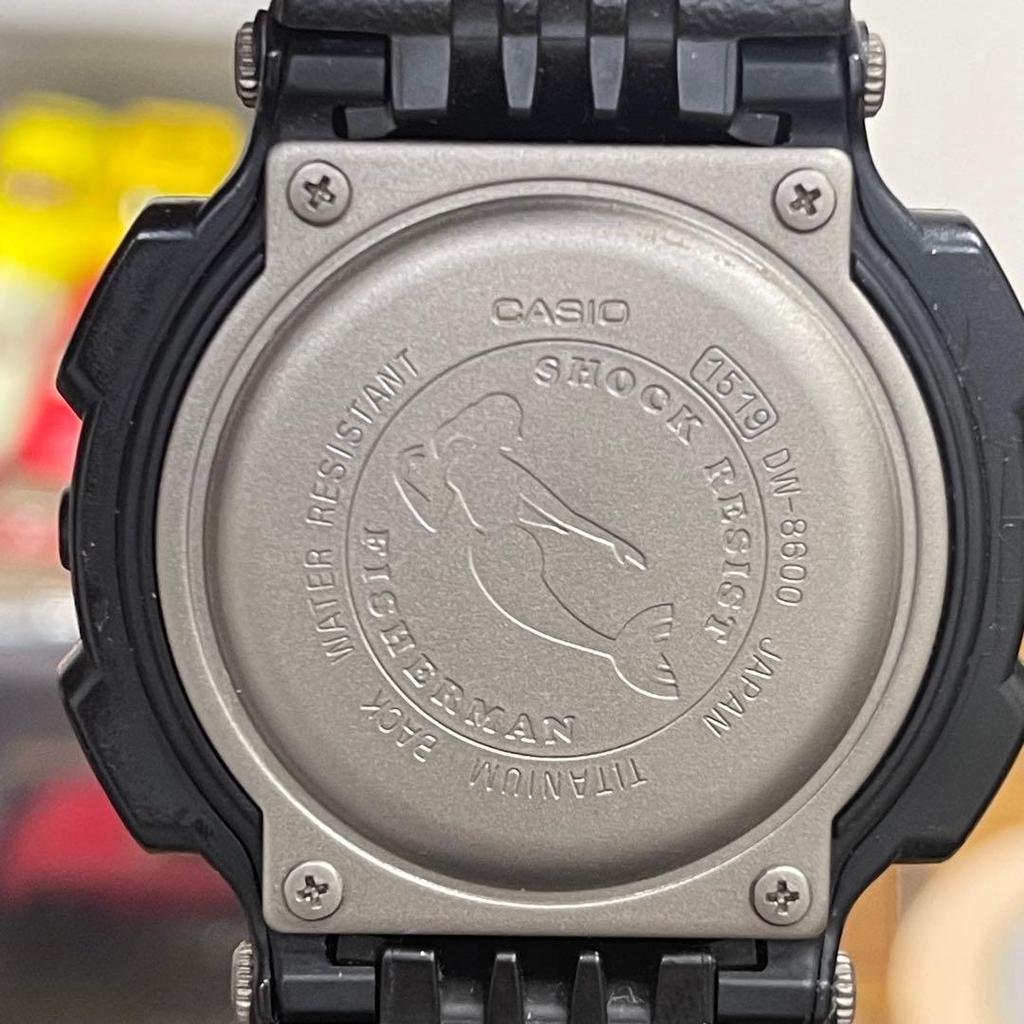 Used CASIO G-SHOCK FISHERMAN DW-8600 main body
