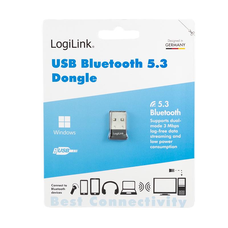 Bluetooth 5.3 USB-A adapter, range up to 20 m, with LED - LogiLink, BT0066