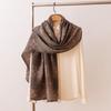 Womens Silk Wool Scarf 2026 Luxury Double-sided Printed Long Shawl Versatile Wrap