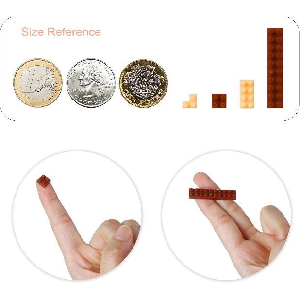 

Larcele Micro Building Blocks Animal Set, DIY Mini 3D Building Toy Bricks,1782 Pieces KLJM-09 (2 in 1 Panda D)