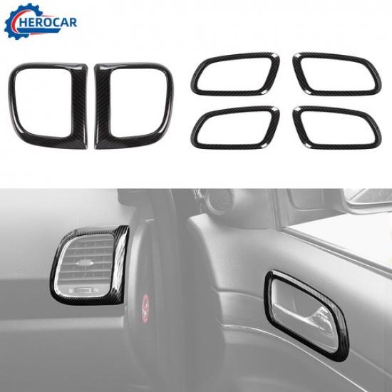 6X AC Air Vent Outlet Door Handle Cover Trim Bezel For Jeep Grand Cherokee 2011+