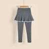 Girls Pants Skirt Fake Two Piece Children's Breathable Skirt Pants Thin Bottom Pants Girls Leggings Pleated Mini Skirts Spring Autumn