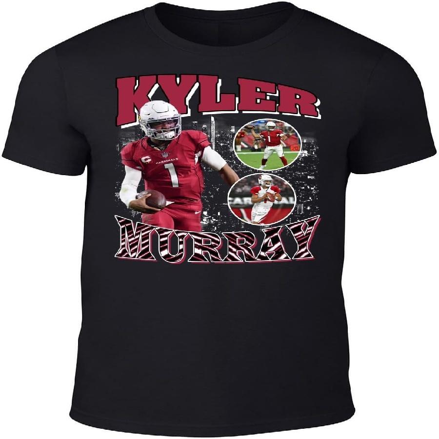 

DTGVirgil Black Arizona Kyler Murray Bootleg Style Throwback Style T-Shirt Men s Adult XXXXXL чорний