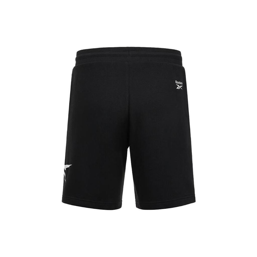 Reebok Short Logo Print Loose Knit Casual Shorts Men Shorts Black GV5517