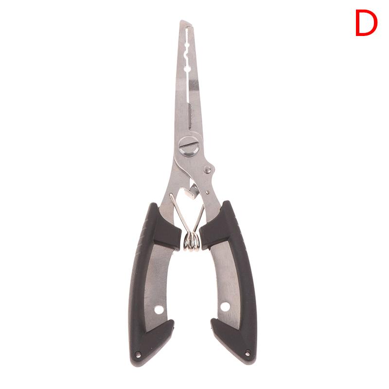 

1 шт. Многофункциональные рыболовные плоскогубцы Противоскользящие из нержавеющей стали Резак для лески Плоскогубцы для завязывания крючков Портативный Открыватель заводных колец