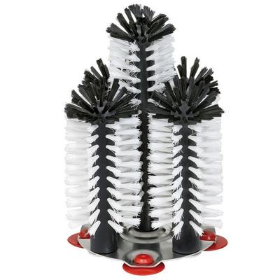 Szczotka do naczyń Delfin, 4 x 18 cm + 1 x 25 cm z metalową płytą podstawową