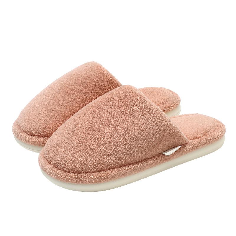 Zuhause Baumwollpantoffeln Winter Paar Schlafzimmer Haushalt Plüsch Warm Rutschfest Innen Winter Bodenwischer
