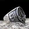 316L Stainless Steel Viking Biker Anchor Ring For Men Fashion Jewelry Halloween Gift