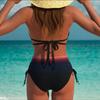 New Sexy Gradual Change European and American Fashion Swimsuit Bikini Women Split Bikini Swimsuit