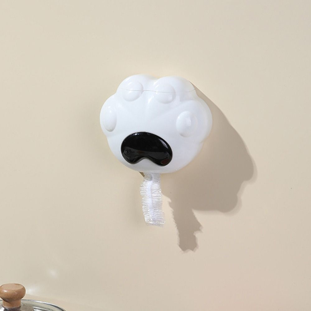 Wandmontierte Wickelorganisations-Cartoon-Staubdichte Box Katzenkrallenform Frischhaltefolien-Aufbewahrungsbox Zuhause