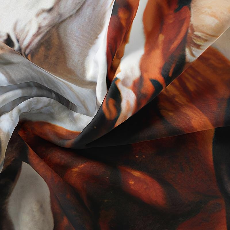 3pcs Horse Duvet Cover Set, 3D Print Wild Animal Horses Duvet Cover With Pillowcase, Soft Comfortable Breathable Bedding Set