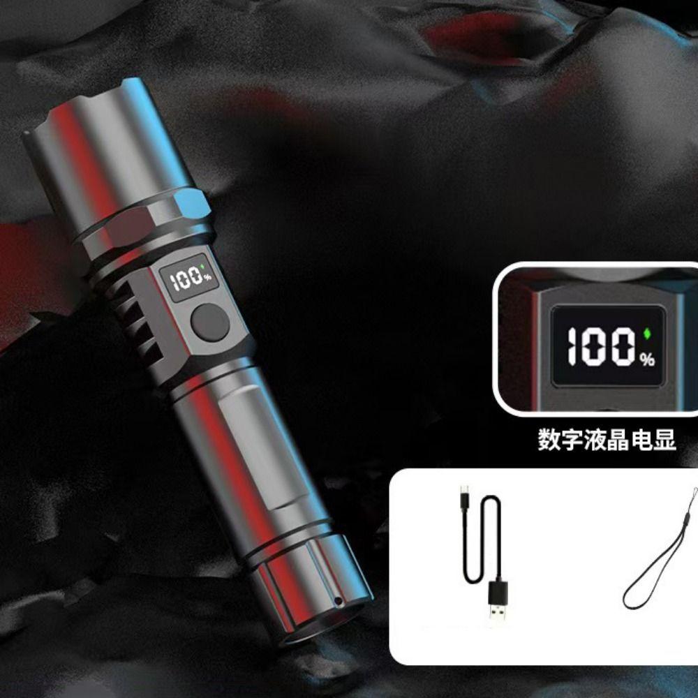 Ultra Bright Powerful LED Flashlight TYPE-C Charging Outdoor Emergency Light  Hiking