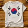 Oversized Tshirt Summer Korean Flag Leisure Tshirts South Korea Pure Cotton Tee Shirt For Unisex Classic Short Sleeve Top Tees