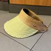 Summer Breathable Empty Top Hats For Women Girls Outdoor Adjustable Wide Brim Sun Caps Running Golf Sports Cap Holiday Beach Hat