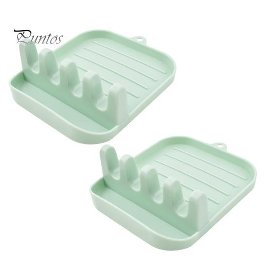 

2 шт. Стійка для кришки для каструль. Легко чиститься. Ложка. світло-зелений колір