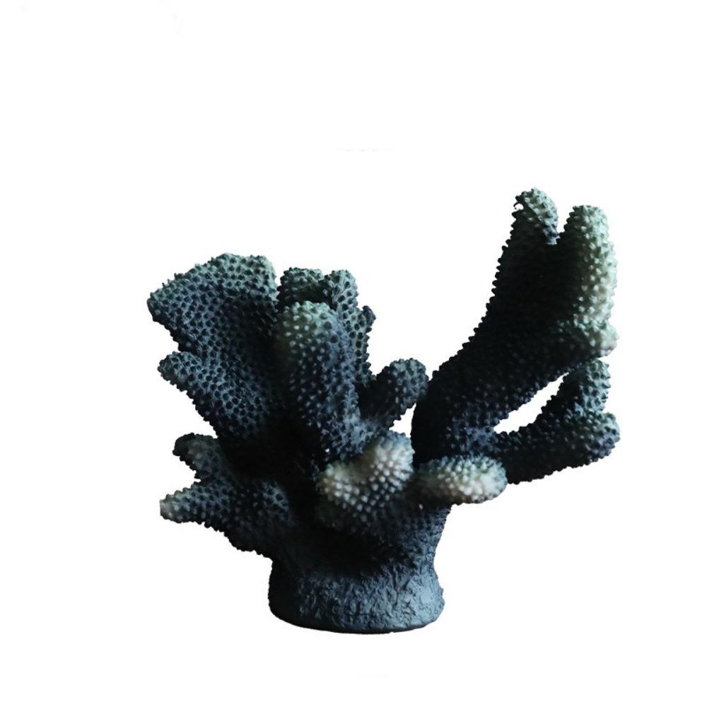 Colorful Artificial Coral Statue Realistic Desktop Coral Sculpture Aquarium Decoration