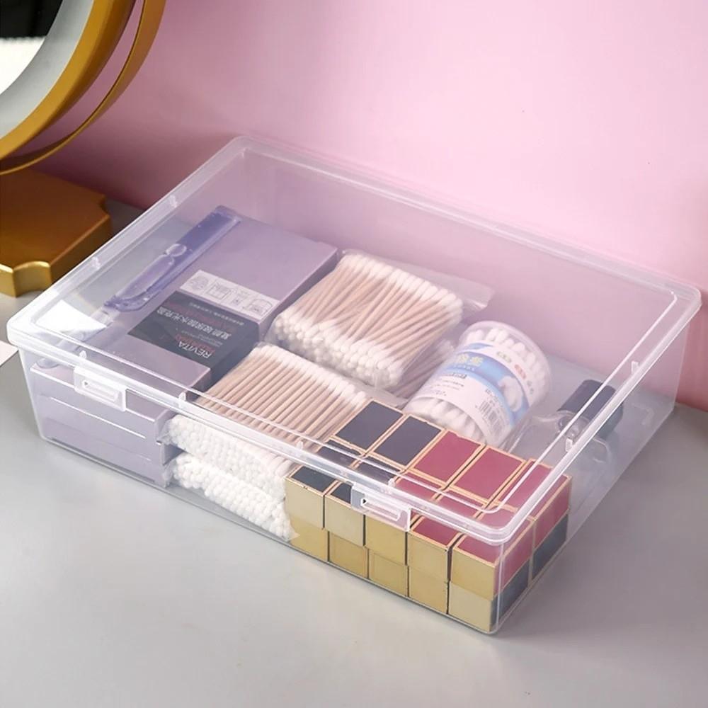 Transparent Pencil Storage Box Large Capacity Document Storage Container New File Box  StorageTools