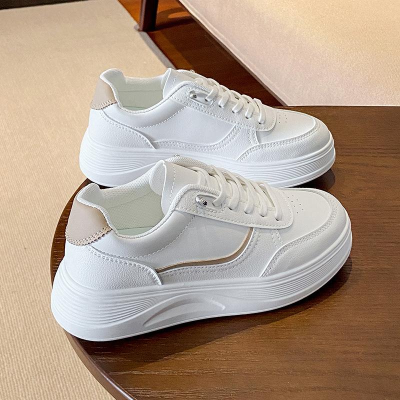 Autumn New Breathable Little White Shoes Female Students Platform Versatile Casual Sports Board Shoes