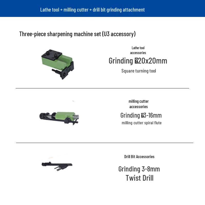 Meiruis U2 U3 Multi-Tool Sharpener: Flat Blade, Carving Knife, Milling Cutter, Drill Bit Edge Honer