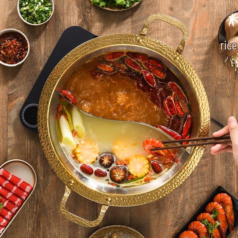 Heißtopf mit großer Kapazität und Trennwand