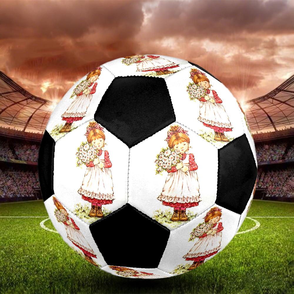 Sarah Kay Indoor Soccer Ball Colorful Machine Stitched PVC Size 5 Team Training Competition Ready Durable High-Bounce Cool Sports Gift
