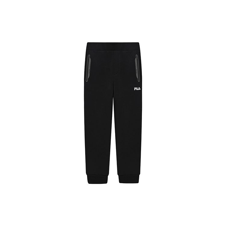 

FILA Basic Cuffed Solid Knit Casual Long Pants Men Bottoms Black F11M249601F-BK M