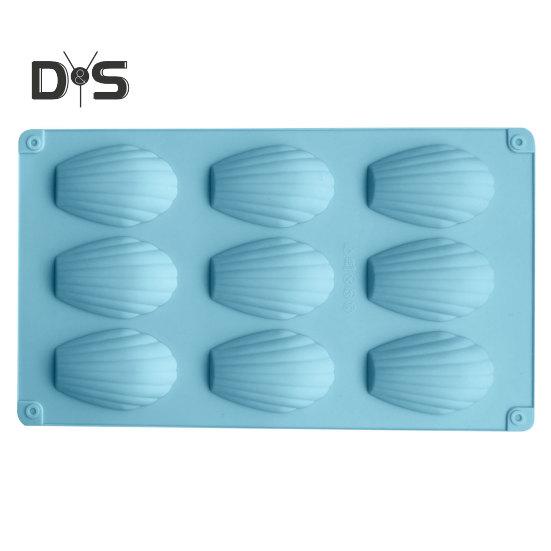 Anti Deformed Fondant Mold Easy To Clean Multifunctional 9 Cavities Shells Chocolate Mould