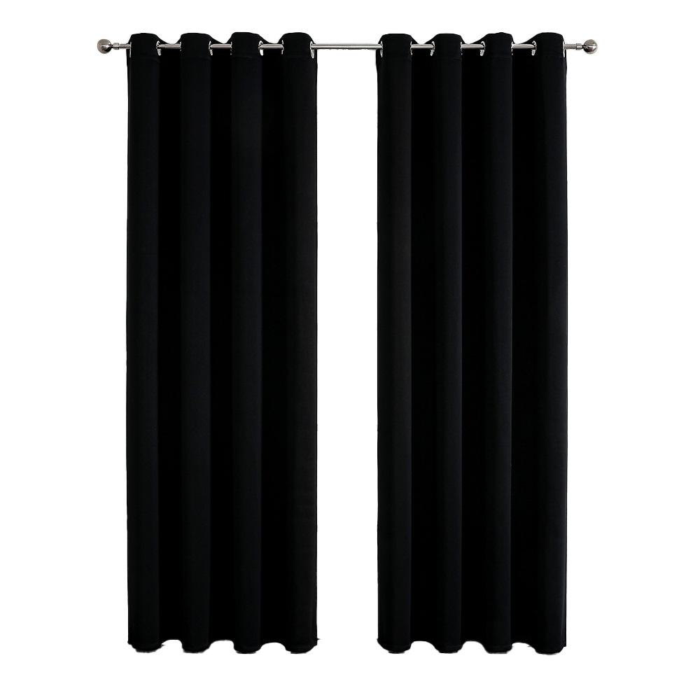 High-Precision Blackout Solid Color Curtain Cloth Window + Finished Fabric