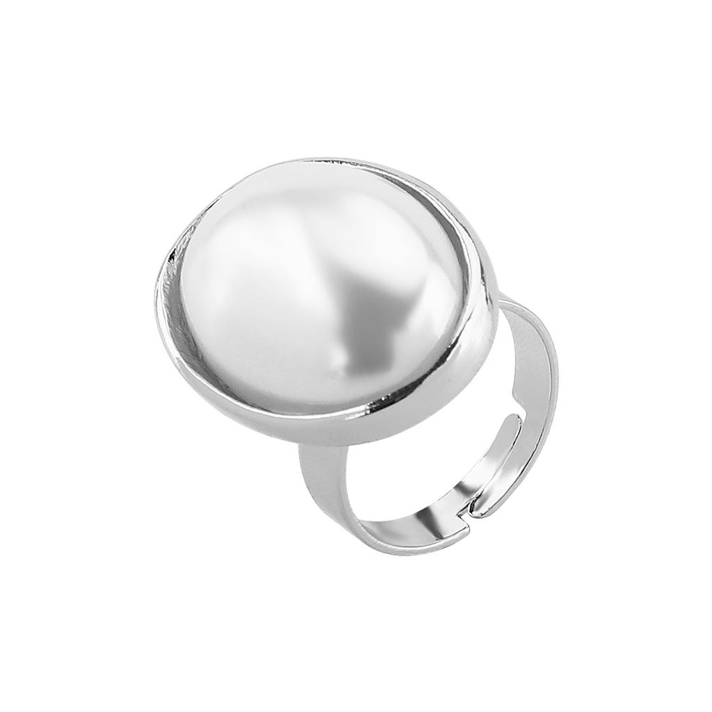 European and American Baroque Geometric Pearl Flower Jewelry Set Retro Temperament Earrings Bracelet Necklace Ring