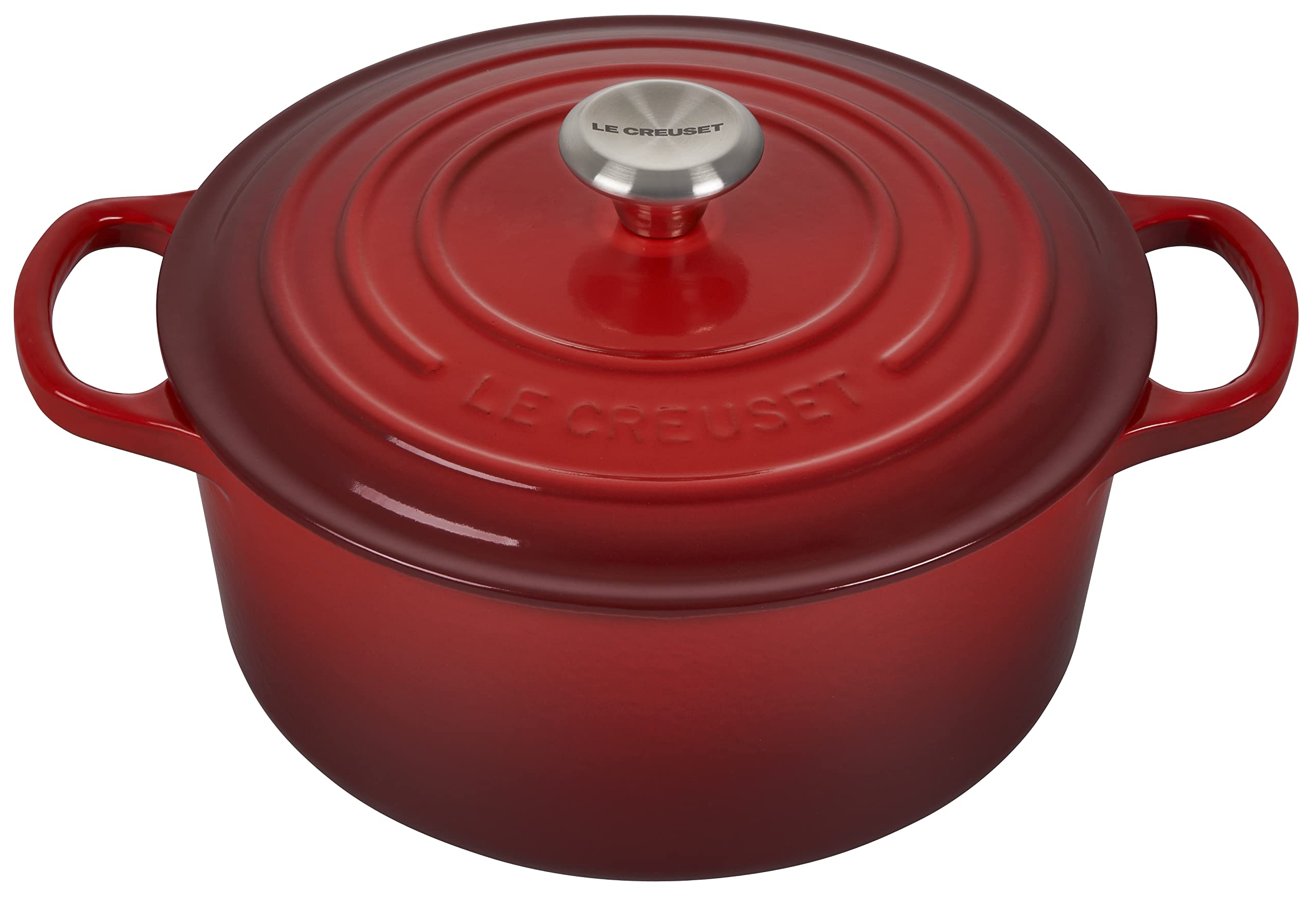 

Фірмова кругла кокотниця 22 см червона Виготовлено у Франції Le Creuset [Le Creuset] / Каструля, Дворучна каструля, Бляшаний посуд, Емаль, Посуд для приготування їжі, червоний