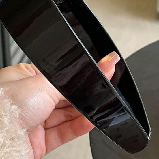 Dámský Vlasový Obruč Rozšířený Design Protiskluzové Zuby Čelenka Acetátová Deska Vysoká Pevnost