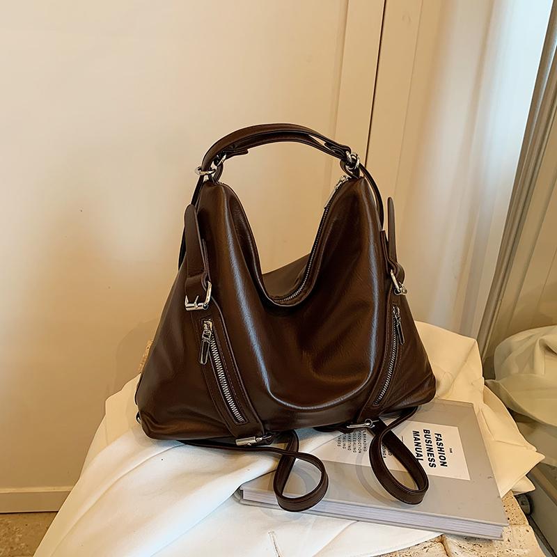 

Мягкий кожаный рабочий рюкзак ретро практичная сумка через плечо простота и универсальность большая вместимость осень и зима