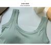 Candy Color Women’s Strappy Crop Tank Top with Padded Cup - Slim Fit