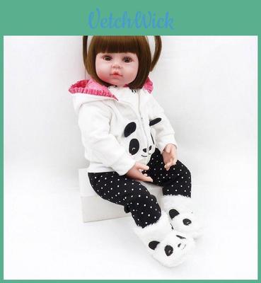 24-inch Newborn Doll Real Lifelike Silicone Reborn Baby Dolls For Toddlers Perfect Gift