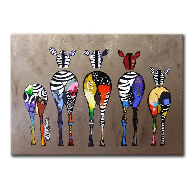 

Стена с Цветными Животными, Современный Дом, Гостиная, Декоративное Искусство, Декоративная Живопись 21cm×30cm NoFrame