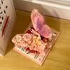 Schmetterlingsblumen-Buchförmige Bausteine, Heimdekoration, Tischdekorationen, Ideales Geschenk Für Frauen - Perfektes Geschenk Zum Valentinstag, Geschenk Für Mutter