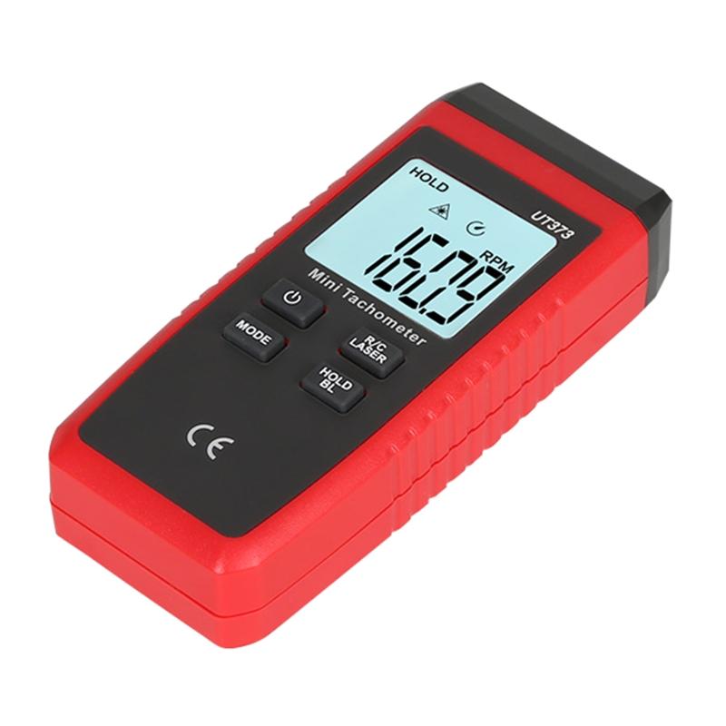Digital Tachometer Noncontact La-ser Photo Sensor with 10 to 99,999 RPM Accuracy RPM Gauge Marker with Max/Min Value