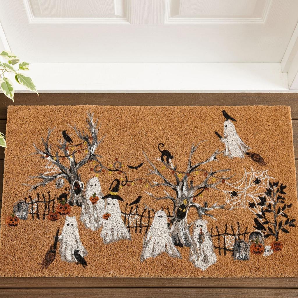 60*90cm Halloween Pattern Floor Mat Bedroom Living Room Square Floor Mat Festive Atmosphere Decoration