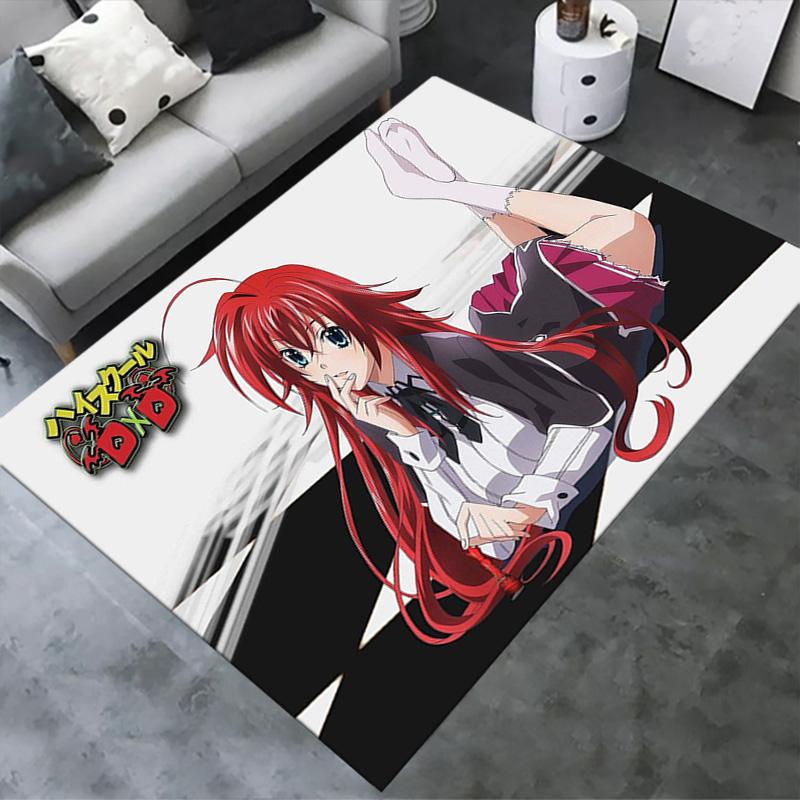 High School DxD Carpet Rug for Living Room Bedroom Home Sofa Decoration,Kids Play Non-slip Floor Mat