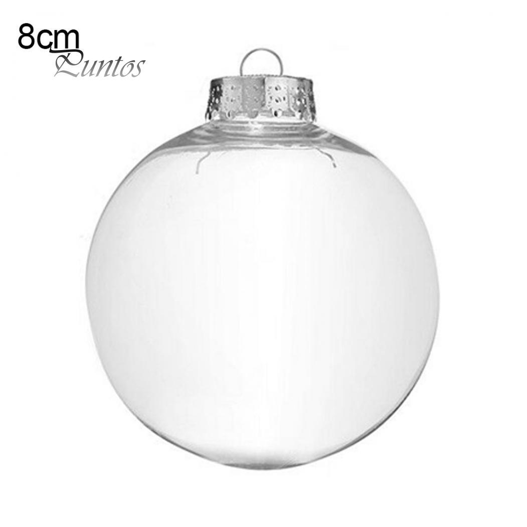 

Прозрачные рождественские шары на ёлку 8cm
