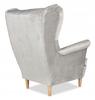 ARI Wing Chair with Footrest, Scandinavian Family Meble Light Gray