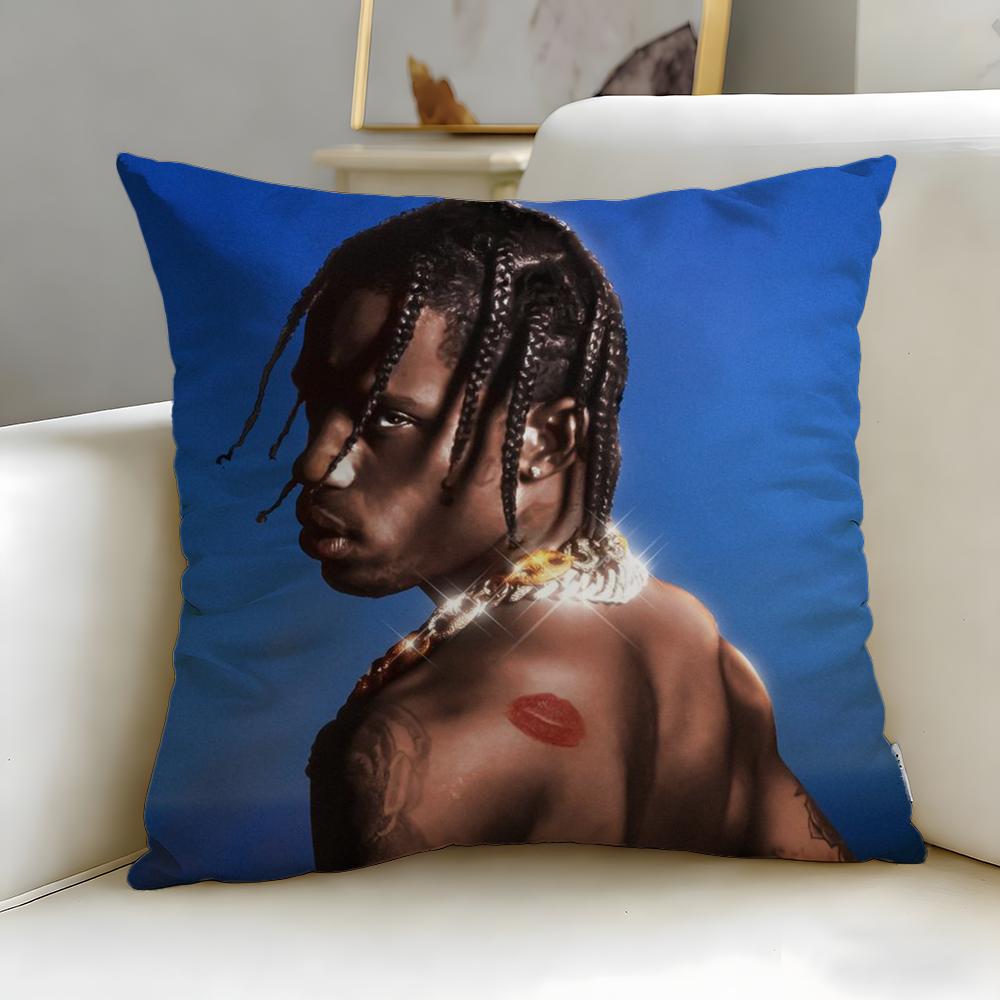 Popular Rapper AAP Rocky Cushion Cover Soft  EasyWash Pillow Case  Versatile for Couch Bed Travel and Office
