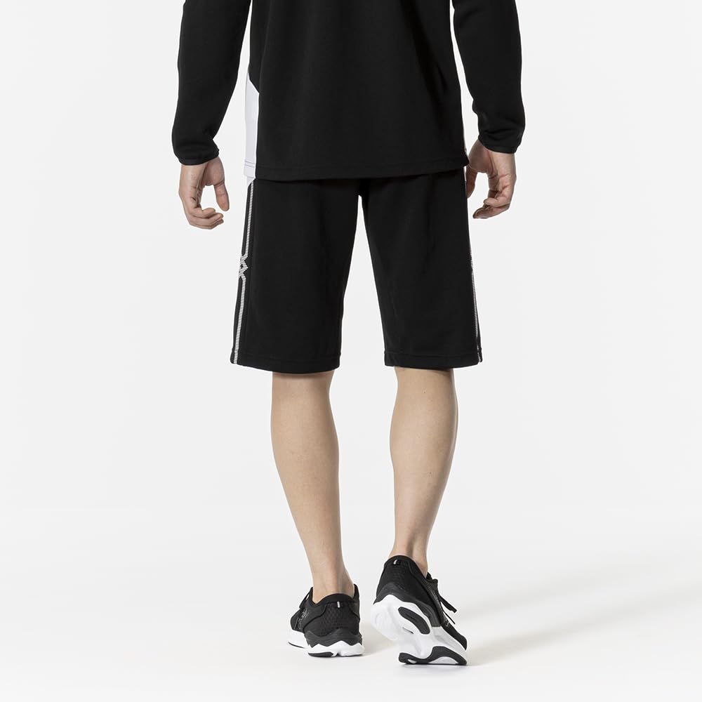 Mizuno MC Line Training Shorts, Warm-Up Shorts, Sweat-Wicking, Quick-Drying, Unisex, Size 32MDB111, Black, Size Small