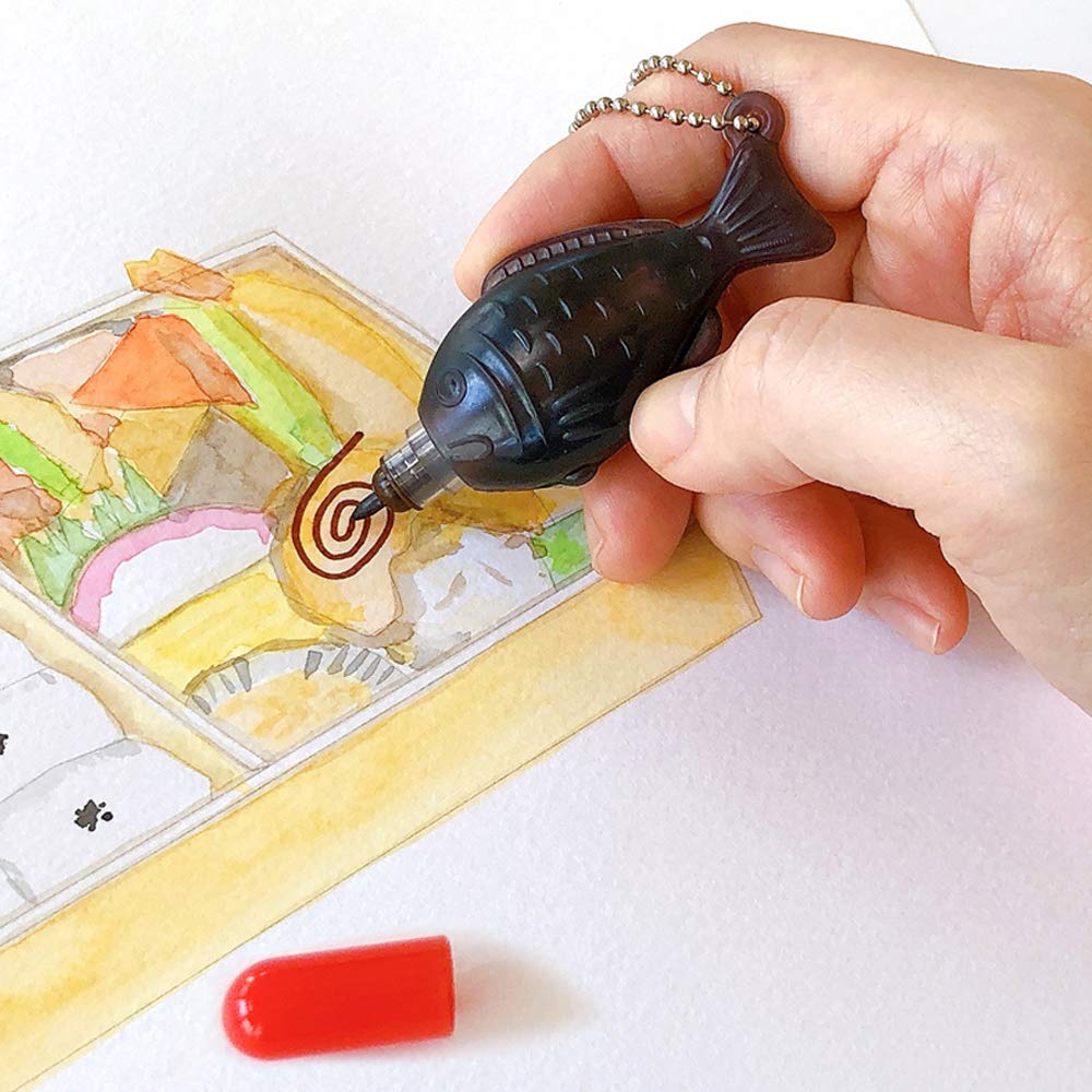 GEO Design Fragrant Soy Sauce Sea Bream Soy Sauce Water-Based Pen, Color, SDP-01